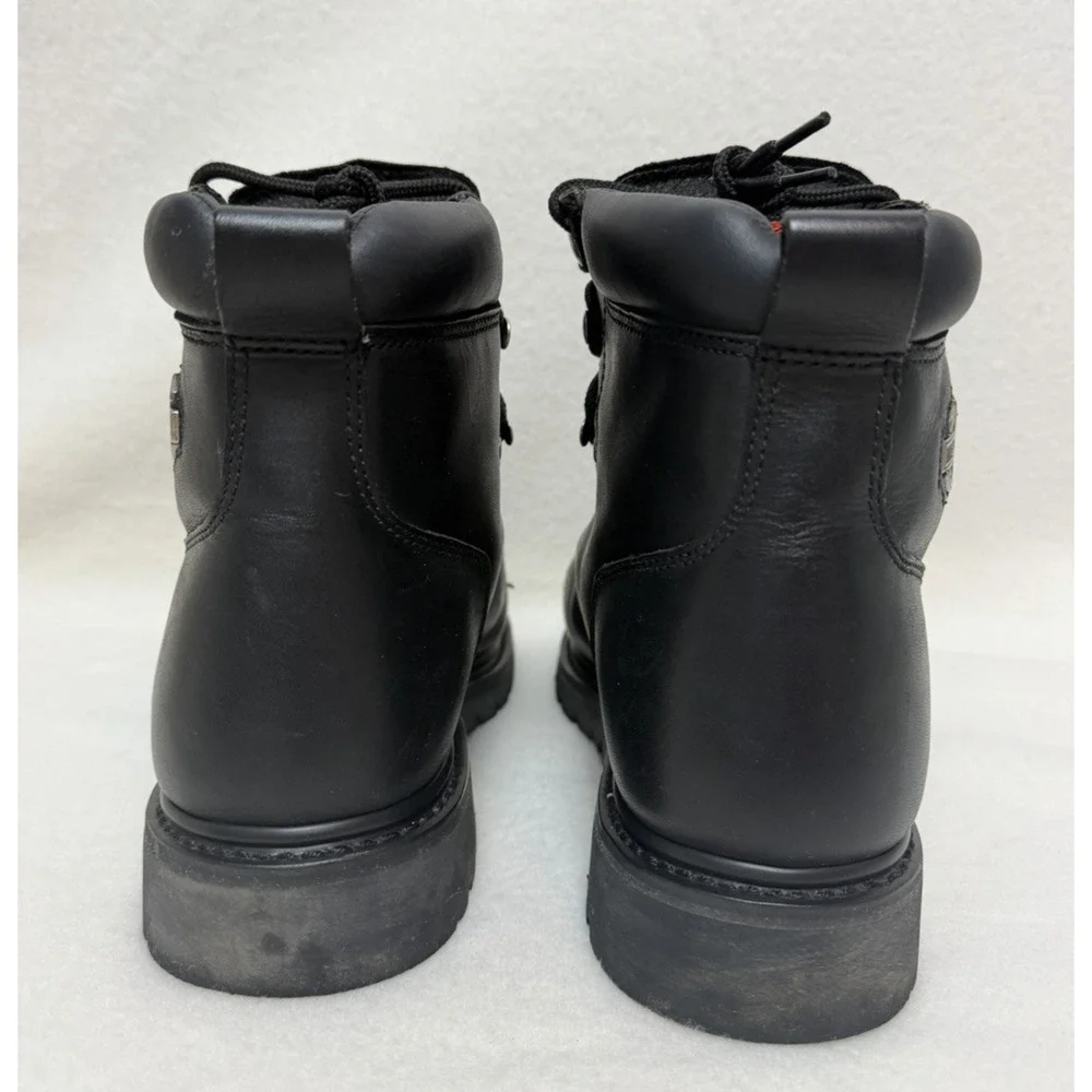 Harley Davidson Dipstick Men's Black Leather Motorcycle Riding Boots Size 10.5